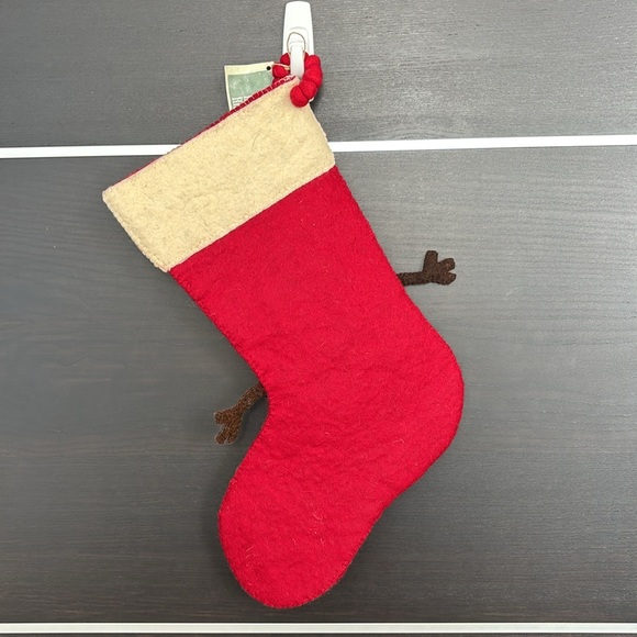 Arcadia Home Cream and Red Jolly Snowman Holiday Stocking - Picture 12 of 12